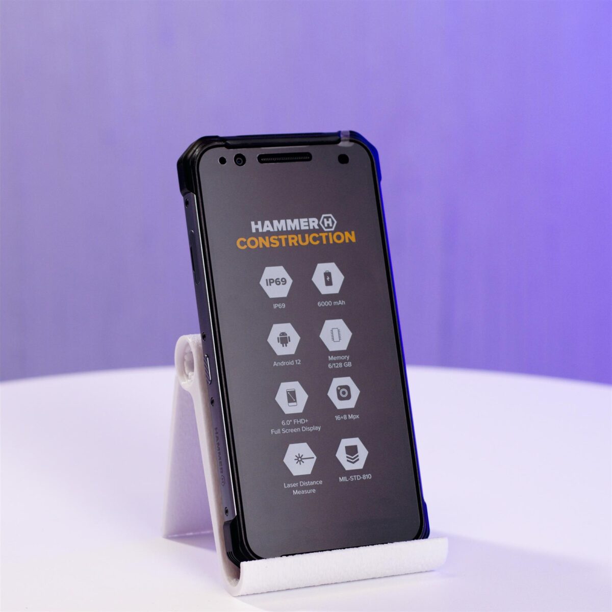 Смартфон myPhone Hammer Construction 6/128GB Silver (5902983620365) - Зображення 3