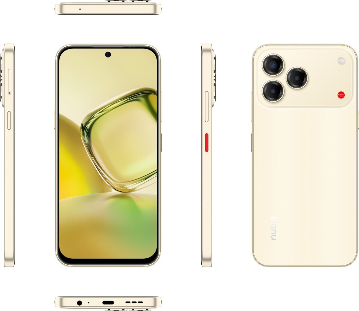 Смартфон ZTE Nubia V80 Design 4/256GB Yellow - Зображення 2