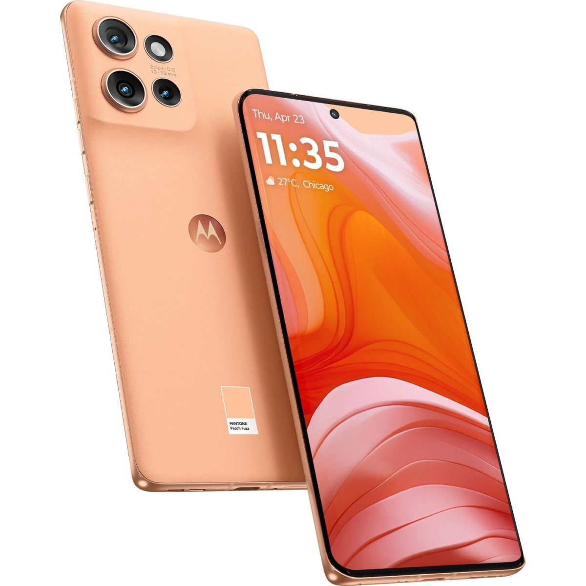 Смартфон Motorola Moto Edge 50 12/512GB Peach Fuzz (PB2U0005PL) - Зображення 2